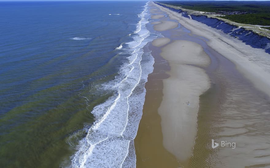 Coast of Lacanau, Nouvelle Aquitaine, France