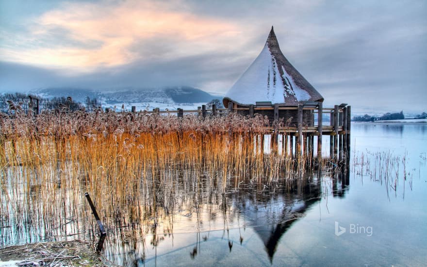 Welsh Crannog Centre at LLangorse Lake, Brecon Beacons