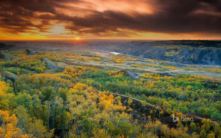 Dry Island Buffalo Jump Provincial Park, Alberta, Canada