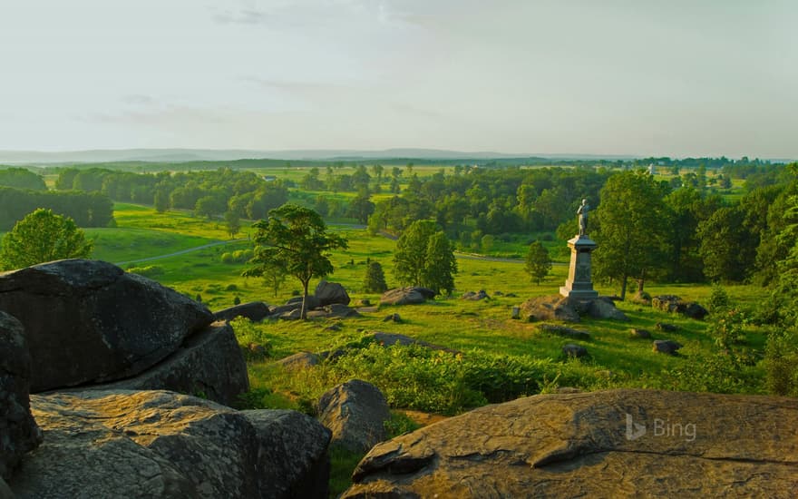 The monument to the 155th Pennsylvania Infantry at Gettysburg, Pennsylvania