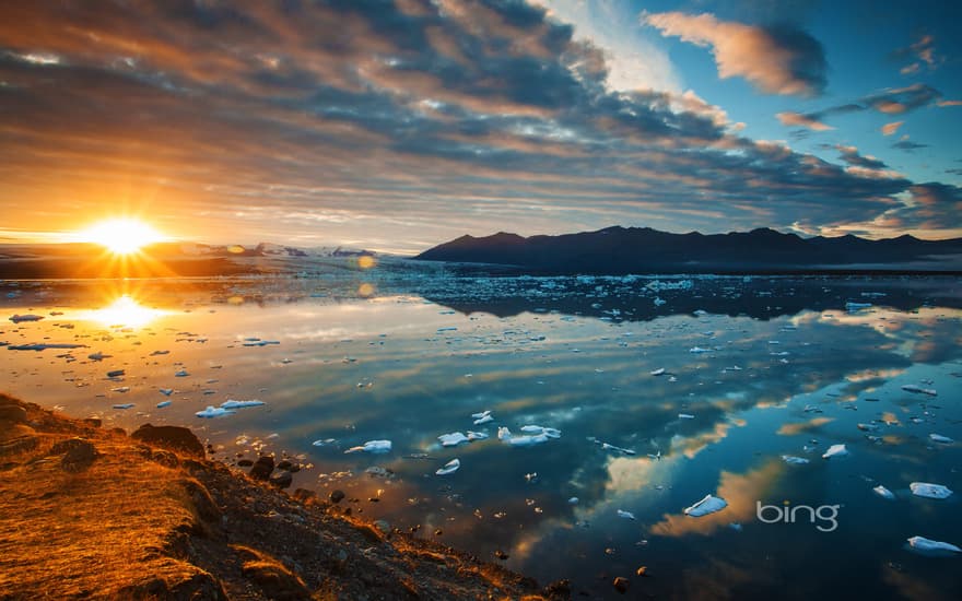 Jökulsárlón, a glacial lagoon in southeast Iceland