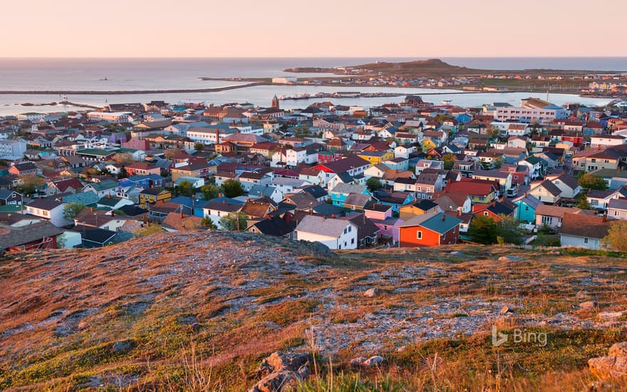 Saint-Pierre at sunrise, Saint Pierre and Miquelon