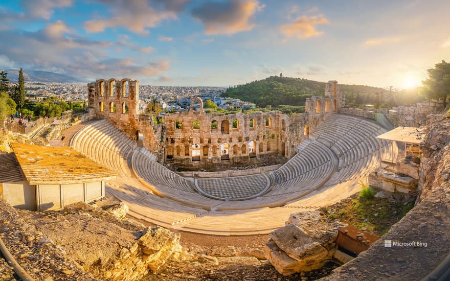 Odeon of Herodes Atticus theatre, Acropolis of Athens, Greece