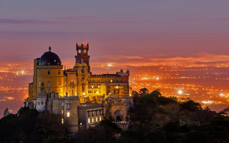 The Pena National Palace in Sintra, Portugal