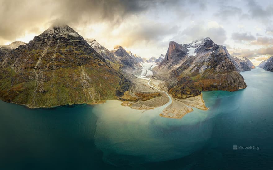 Prince Christian Sound in southern Greenland