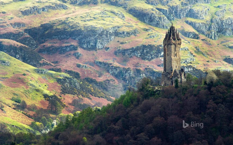 The National Wallace Monument, overlooking Stirling, Scotland