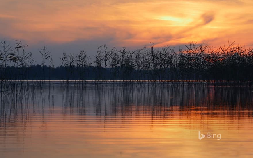 Ežezers Lake in the Latgale region, Latvia